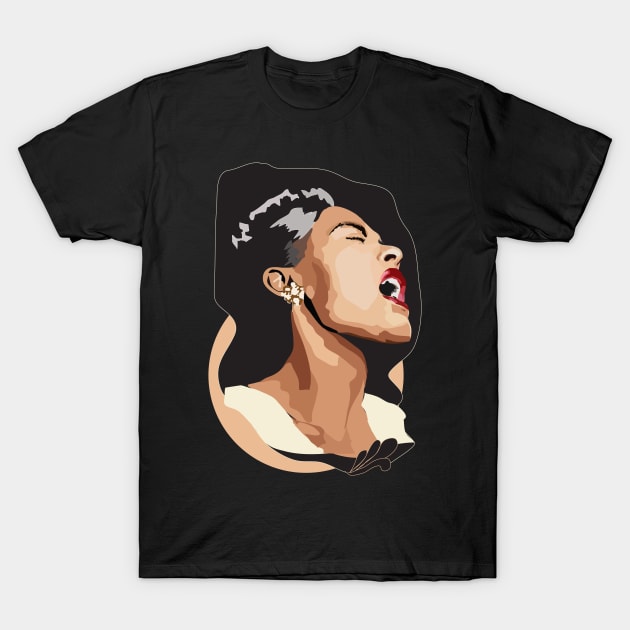Billie Holiday T-Shirt by annamckay